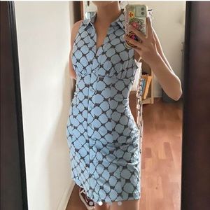 Urban outfitters Tia mini dress light blue with butterflies